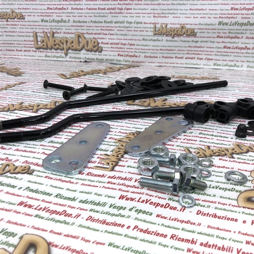 Kit de fixation de pare-brise pour pare-brise d'origine Piaggio pour Vespa 80, 125, 150, 200 PX PE à partir de 1978 (réf. 445833 et 445713)