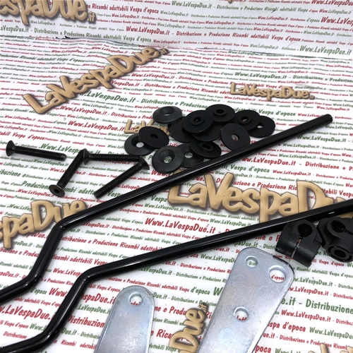Kit de fixation de pare-brise pour pare-brise d'origine Piaggio pour Vespa 80, 125, 150, 200 PX PE à partir de 1978 (réf. 445833 et 445713)