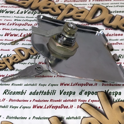 Tapa del maletero Tapa del depósito de combustible con orificio central con cerradura para LAMBRETTA GP DL LI TV
