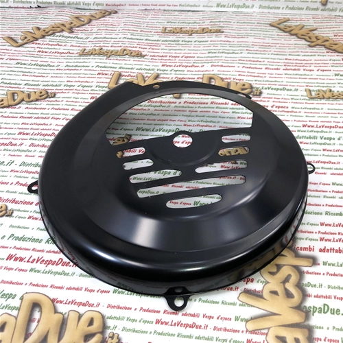 Tapa del ventilador del cárter, tapa del volante, aletas en V, color negro para VESPA 50 NLR SPECIAL 90 SS 125 PRIMAVERA ET3 ro 133658