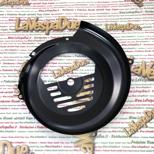 Tapa del ventilador del cárter, tapa del volante, aletas en V, color negro para VESPA 50 NLR SPECIAL 90 SS 125 PRIMAVERA ET3 ro 133658