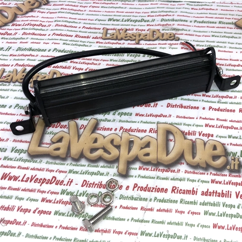 Universal 18cm long additional LED bar light IP67 10/30V volt 18W with 6 LEDs with polycarbonate lens for applications on shield and rollbar