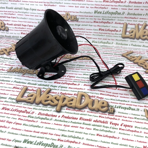 3-channel siren control unit, 30 W, 12 volts, waterproof, with 3-function keypad