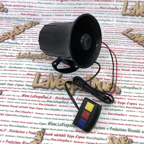 3-channel siren control unit, 30 W, 12 volts, waterproof, with 3-function keypad