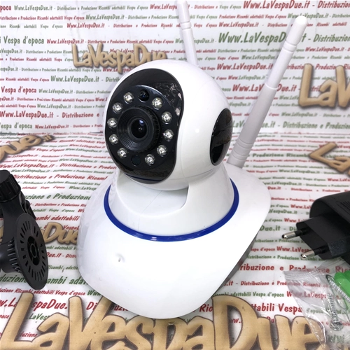 Cámara IP inalámbrica HD 1080P P2P con LED infrarrojos motorizado, Wi-Fi o WLAN y salida de memoria externa para videovigilancia remota para APPLE IPHONE IPAD SAMSUNG HUAWEI ONE+