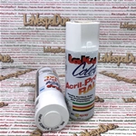 Peinture acrylique émail blanc pur brillant Extra Pro RAL 9010, aérosol de 400 ml avec valve autonettoyante, pour usage professionnel.