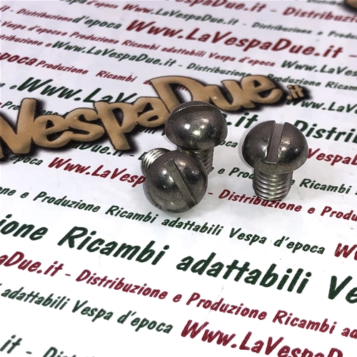 Tornillo de cabeza redonda en acero inoxidable 18/8 UNI 254 8 mm x 10 mm VESPA diversas aplicaciones orificios de cierre producto italiano stock de almacén