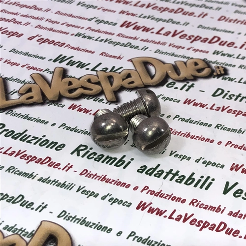 Tornillo de cabeza redonda en acero inoxidable 18/8 UNI 254 8 mm x 12 mm VESPA diversas aplicaciones orificios de cierre producto italiano stock de almacén