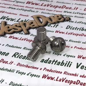 Tornillo de cabeza redonda en acero inoxidable 18/8 UNI 254 8 mm x 12 mm VESPA diversas aplicaciones orificios de cierre producto italiano stock de almacén