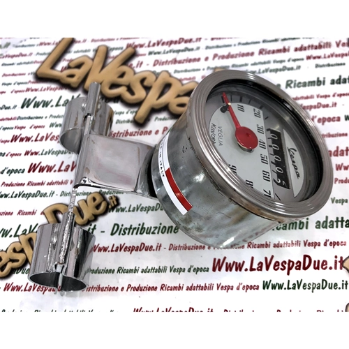 Tachometer komplett mit Halterung für Vespa V1T V15T Stangenschaltung, anpassbar an V30T V33T VM VN