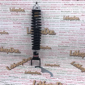 Amortiguador trasero CARBONE totalmente negro, ajustable en 3 posiciones para VESPA 50 90 125 150 160 180 200 NLR SPECIAL SS PRIMAVERA ET3 SPRINT RALLY GS GL TS PX PE ARCOBALENO