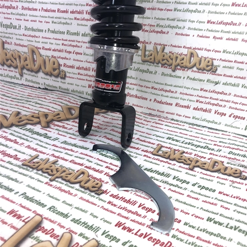 Amortiguador trasero CARBONE totalmente negro, ajustable en 3 posiciones para VESPA 50 90 125 150 160 180 200 NLR SPECIAL SS PRIMAVERA ET3 SPRINT RALLY GS GL TS PX PE ARCOBALENO