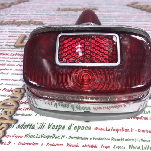 Piloto trasero cromado de aluminio pulido con bombillas incluidas para VESPA 125 150 160 GS GL VNA VNB VBB ro 089442 089195 181728