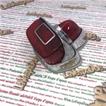 Rückleuchte aus verchromtem, poliertem Aluminium, komplett mit Leuchtmitteln, für VESPA 125 150 160 GS GL VNA VNB VBB ro 089442 089195 181728