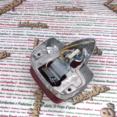 Piloto trasero cromado de aluminio pulido con bombillas incluidas para VESPA 125 150 160 GS GL VNA VNB VBB ro 089442 089195 181728