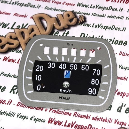 Tachometer mit grünem Hintergrund für VESPA 125 150 V30T V33T VM1 VM2 VN1 VN2 150 VL1 VL2 STRUZZO