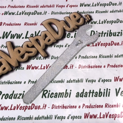 mm flacher Einzelschlüssel mit Zinkbeschichtung und 15° geneigter Öffnung für VESPA 50, 90, 125, 150, 160, 180, 200 und alle anderen Modelle.