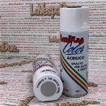 Peinture acrylique émail en aérosol, couleur extra PIAGGIO GRIGIO STEEL P729, usage professionnel, aérosol de 400 ml avec valve autonettoyante