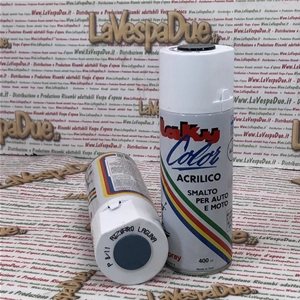 Pintura acrílica en aerosol color extra PIAGGIO BLU LAGUNA P8/11 Uso profesional Lata de 400 ml con válvula autolimpiante