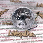 Bloc optique SIEM pour Vespa 125, 150 et 200 PX PE, dernier modèle halogène, frein à disque, référence RO 582946, complet avec support de lampe.
