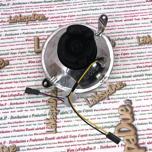Faro delantero SIEM para VESPA 125 150 200 PX PE, último modelo, halógeno, freno de disco, RO 582946, completo con portalámparas.
