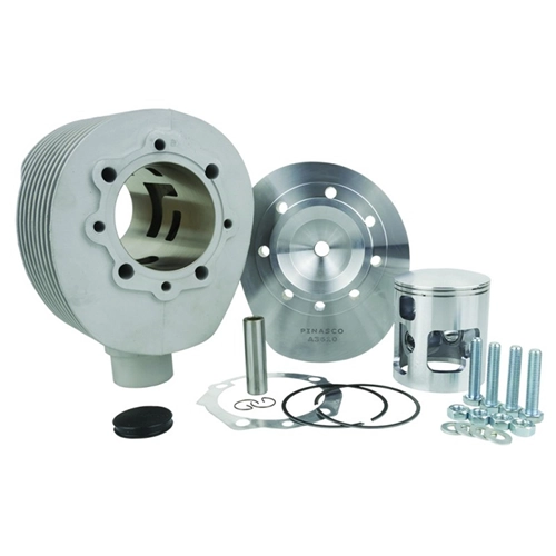 Kit de cilindro de aluminio PINASCO 25031910, diámetro 69 mm. Culata 213 VRH con bujía central para VESPA PX PE 200 COSA, carrera 57 mm.