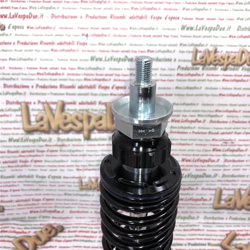Schwarzer SIP 76000FBB Performance 2.0 Stoßdämpfer für die Vorderachse für VESPA PX 80 125 150 200 PE ARCOBALENO LUSSO ´98 MY ´11 T5