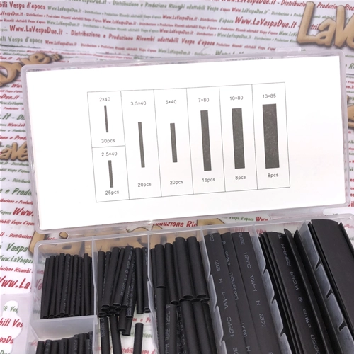 Schrumpfschlauch-Set, 127-teilig, verschiedene Größen und Farben, für Vespa, Ape, Lambretta