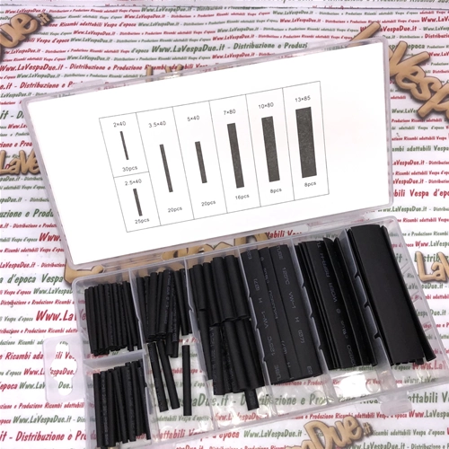 Schrumpfschlauch-Set, 127-teilig, verschiedene Größen und Farben, für Vespa, Ape, Lambretta
