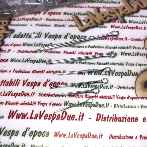 Juego de 555 pasadores de chaveta de acero para diversas aplicaciones, 6 tamaños diferentes para VESPA APE LAMBRETTA