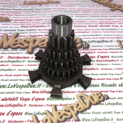 Caja de cambios cuádruple primaria de múltiples ejes 13 - 17 - 22 - 27 VESPA 125 SUPER 2ª 150 SUPER P 150 S 1ª VLB2 VBC1 VNC1 VNC2 COJINETE INTERNO 42 mm ro 110507 058677 Producto italiano