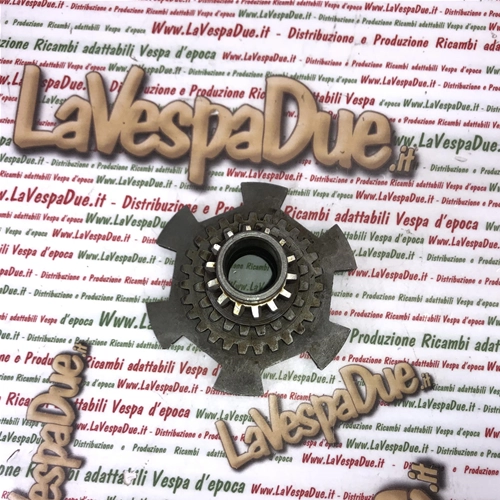 Engranaje cuádruple primario de eje múltiple 14 - 20 - 27 COJINETE INTERNO 37 mm para VESPA 125 VNA ro 048347 048437 089996 089025 Producto italiano