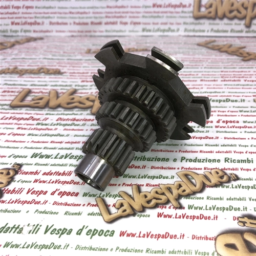 Engranaje cuádruple primario de eje múltiple 14 - 20 - 27 COJINETE INTERNO 37 mm para VESPA 125 VNA ro 048347 048437 089996 089025 Producto italiano