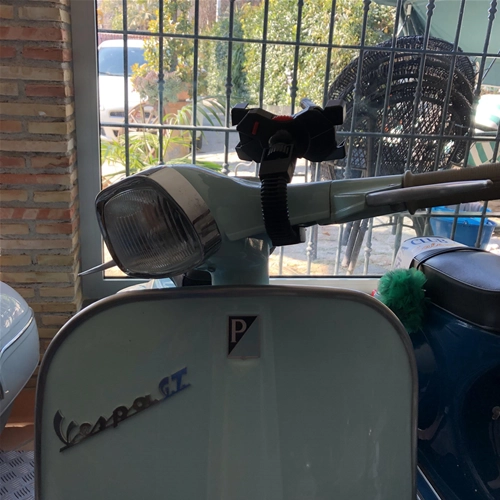 Soporte universal para teléfono para soportes de espejos de manillar Vespa SPECIAL ET3 PX PE PK GS SS SPRINT SUPER VBB VNB FARO BASSO VN VM V1 V15 V30 V33 VL para APPLE IPHONE SAMSUNG HUAWEI ONE+