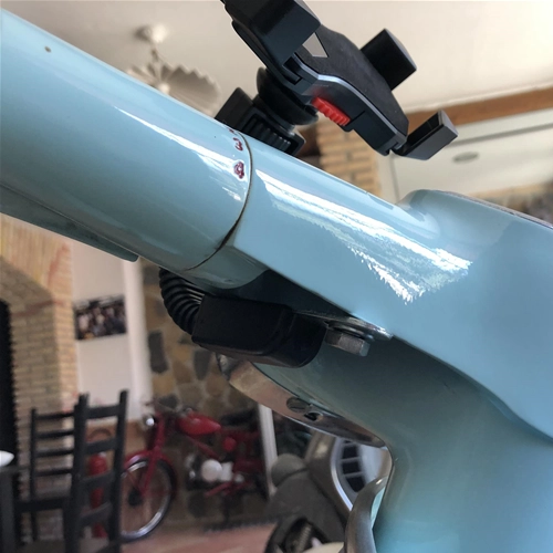Soporte universal para teléfono para soportes de espejos de manillar Vespa SPECIAL ET3 PX PE PK GS SS SPRINT SUPER VBB VNB FARO BASSO VN VM V1 V15 V30 V33 VL para APPLE IPHONE SAMSUNG HUAWEI ONE+