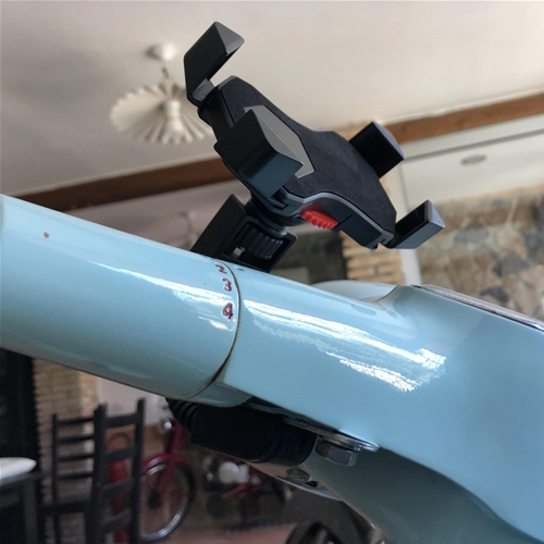 Soporte universal para teléfono para soportes de espejos de manillar Vespa SPECIAL ET3 PX PE PK GS SS SPRINT SUPER VBB VNB FARO BASSO VN VM V1 V15 V30 V33 VL para APPLE IPHONE SAMSUNG HUAWEI ONE+