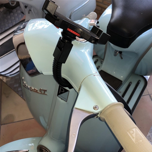 Soporte universal para teléfono para soportes de espejos de manillar Vespa SPECIAL ET3 PX PE PK GS SS SPRINT SUPER VBB VNB FARO BASSO VN VM V1 V15 V30 V33 VL para APPLE IPHONE SAMSUNG HUAWEI ONE+