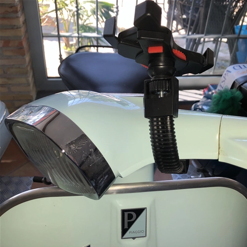 Soporte universal para teléfono para soportes de espejos de manillar Vespa SPECIAL ET3 PX PE PK GS SS SPRINT SUPER VBB VNB FARO BASSO VN VM V1 V15 V30 V33 VL para APPLE IPHONE SAMSUNG HUAWEI ONE+
