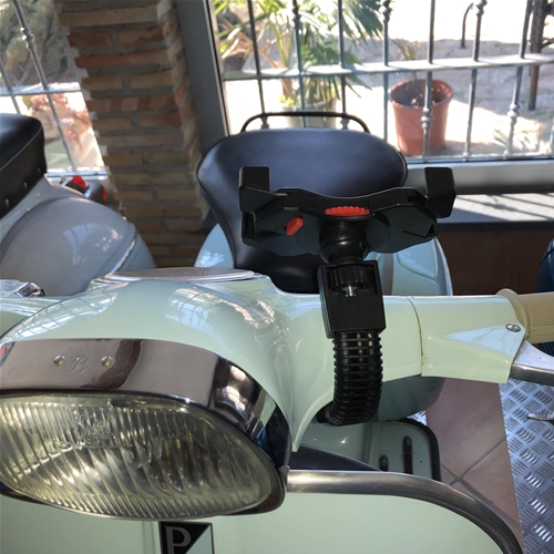 Soporte universal para teléfono para soportes de espejos de manillar Vespa SPECIAL ET3 PX PE PK GS SS SPRINT SUPER VBB VNB FARO BASSO VN VM V1 V15 V30 V33 VL para APPLE IPHONE SAMSUNG HUAWEI ONE+
