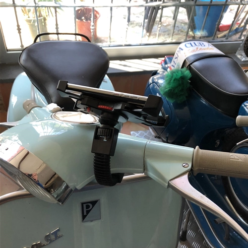 Soporte universal para teléfono para soportes de espejos de manillar Vespa SPECIAL ET3 PX PE PK GS SS SPRINT SUPER VBB VNB FARO BASSO VN VM V1 V15 V30 V33 VL para APPLE IPHONE SAMSUNG HUAWEI ONE+