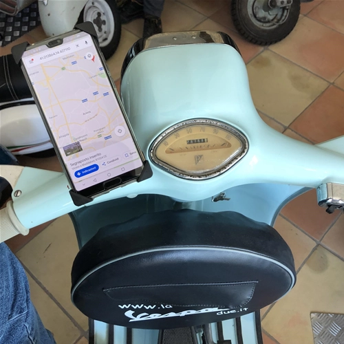 Soporte universal para teléfono para soportes de espejos de manillar Vespa SPECIAL ET3 PX PE PK GS SS SPRINT SUPER VBB VNB FARO BASSO VN VM V1 V15 V30 V33 VL para APPLE IPHONE SAMSUNG HUAWEI ONE+