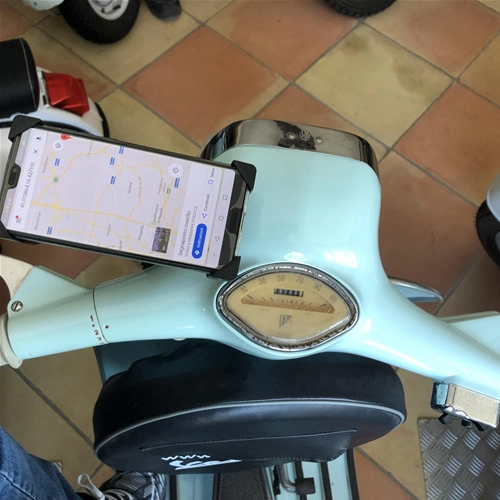Soporte universal para teléfono para soportes de espejos de manillar Vespa SPECIAL ET3 PX PE PK GS SS SPRINT SUPER VBB VNB FARO BASSO VN VM V1 V15 V30 V33 VL para APPLE IPHONE SAMSUNG HUAWEI ONE+