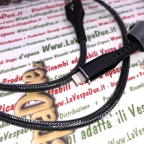 Cable Lightning ANDOWL de 2,4 A y 1 metro de longitud, de la serie FAST, para Apple iPhone e iPad.