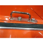 Coppia Ganci portapacchi per pedana in acciaio inox per VESPA LAMBRETTA APE E SCOOTER