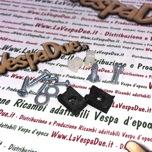 Kit de 13 piezas completo con tornillos para el montaje del frontal de la parrilla para VESPA 80 125 150 200 PX PE primera serie