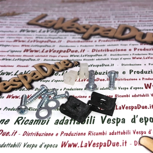 Kit de 13 piezas completo con tornillos para el montaje del frontal de la parrilla para VESPA 80 125 150 200 PX PE primera serie