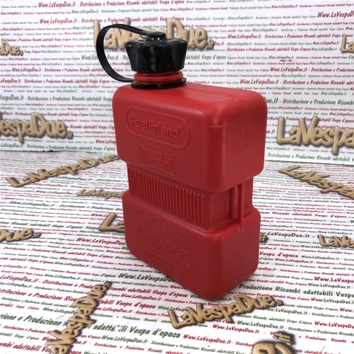 1000ml RED supplementary fuel mix can for VESPA LAMBRETTA APE and SCOOTER