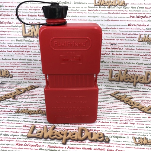 Bidon de 1500 ml de mélange carburant rouge supplémentaire pour VESPA, LAMBRETTA, APE et SCOOTER