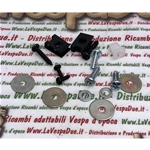 16-piece kit complete with screws for mounting the grille nose for VESPA 80 125 150 200 PX PE ARCOBALENO T5 up to 2018