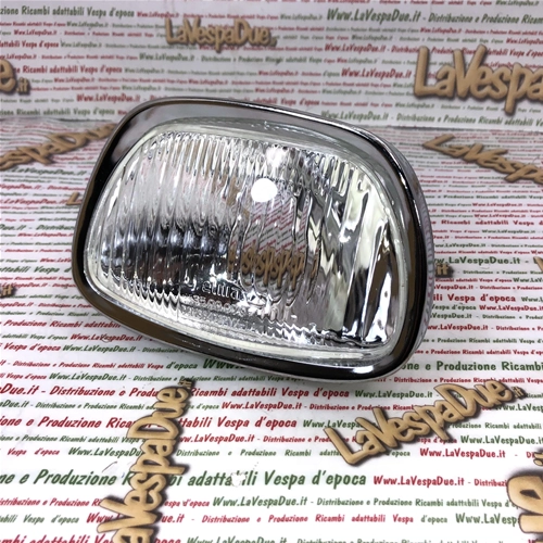 Cristal de faro completo con aro de marco para VESPA 125 150 180 GT GL SPRINT SS ro 070459 151198